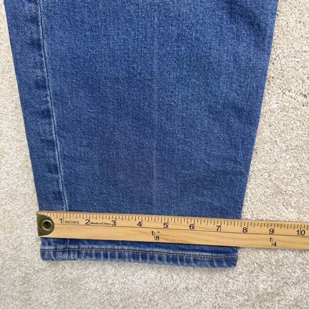 Calvin Klein Original Straight Jeans Womens 32x28 Blue Stretch‎ Denim Mid Rise